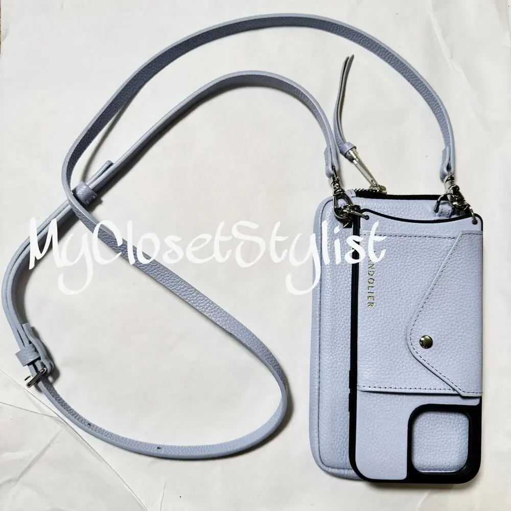 NEW Bandolier Wallet Case Leather Crossbody Strap Pouch SET 14 ProMax